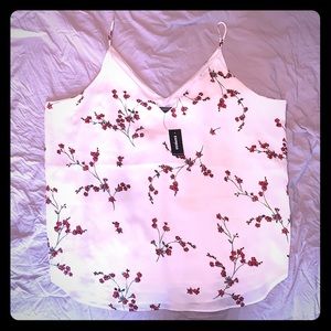 Express Floral white Camisole